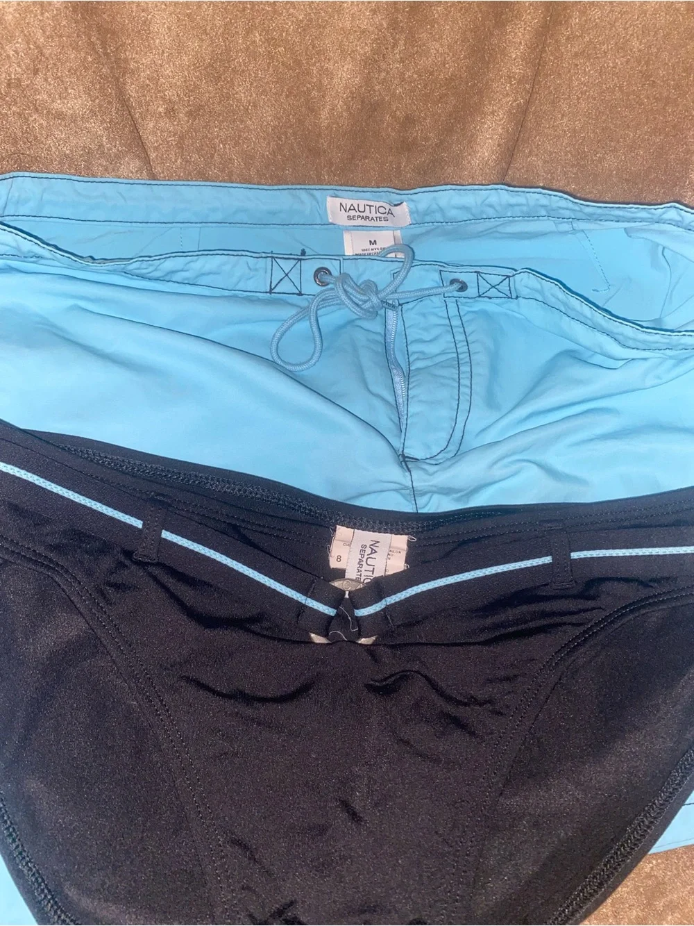 Nautica Swim Separates Bundle Medium Board & Bikini Bottoms Skirt Coastal Beach